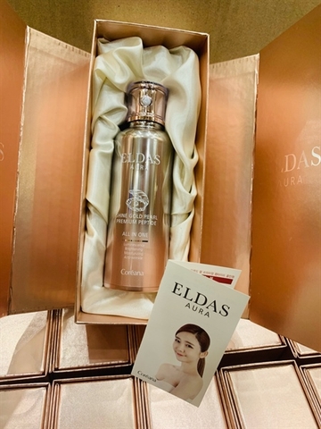 Serum Tế Bào Gốc Eldas Aura Coreana Shine Gold Pearl Premium Peptide 100ml
