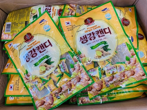 KẸO GỪNG 365 PREMIUM GINGER CANDY HÀN QUỐC – GÓI 200G