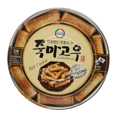 Bánh cuộn vị vừng đen Joongma-Go Hàn Quốc hộp 365g