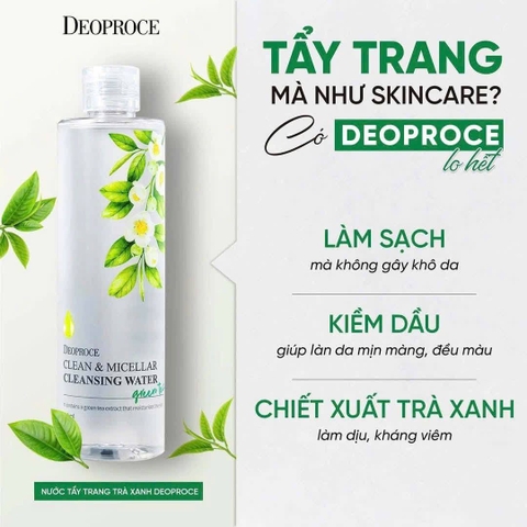 NƯỚC TẨY TRANG TRÀ XANH DEOPROCE 300ML