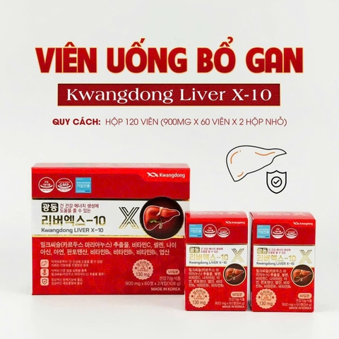 VIÊN BỔ GAN KWANGDONG 120 VIÊN – MẪU MỚI