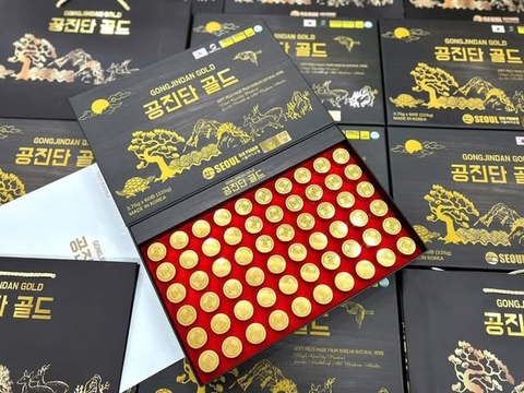 AN CUNG TRẦM HƯƠNG GONGJINDAN GOLD  60 VIÊN MẪU MỚI – HỘP GIẤY CAO CẤP