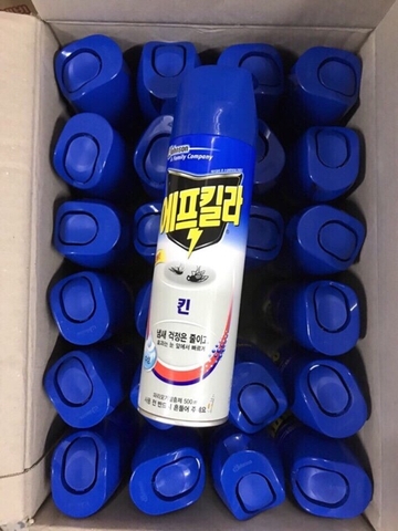 Bình xịt diệt côn trùng JOHNSON Hàn Quốc 500ml (diệt ruồi, muỗi, gián...)