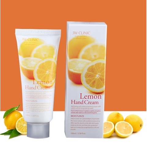 Kem Dưỡng Da Tay Hương Chanh 3W Clinic Lemon Hand Cream 100ml