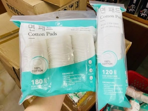 BÔNG TẨY TRANG ROBINY 100% COTTON