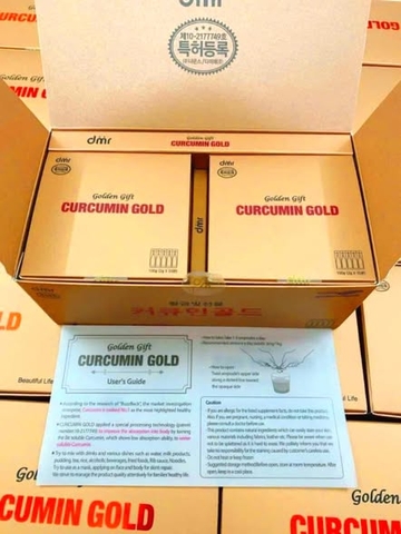 Tinh Nghệ Nano Curcumin Gold Golden Gift 100 ống Hàn Quốc