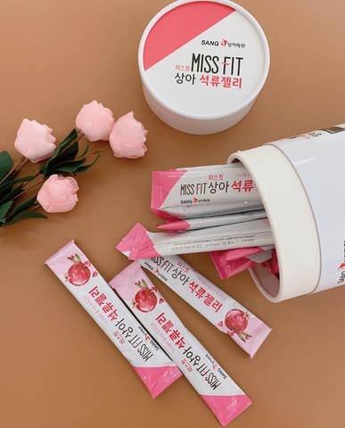Thạch lựu Sanga Miss Fit (30 gói) Đẹp da - Bổ sung Vitamin - Collagen