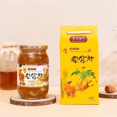 SÂM NGÂM MẬT ONG LỌ THUỶ TINH- 580g