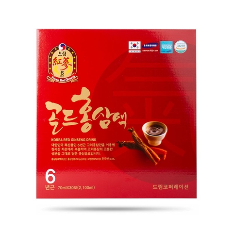 Nước hồng sâm Chén Hàn Quốc hộp 30 gói x 70ml