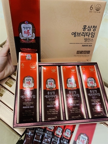 Nước Sâm KGC Jung Kwan Jang EveryTime Balance 20 gói x 10ml