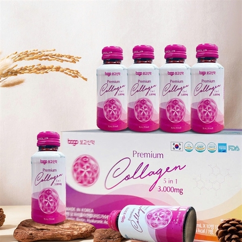 Nước Uống Collagen Bogo Premium 5 in 1 3000mg Hàn Quốc ( hộp 10 chai )