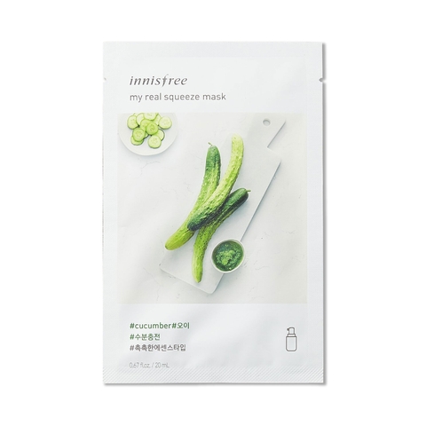 Mặt Nạ Dưa Chuột Innisfree My Real Squeeze Mask Cucumber 20ml