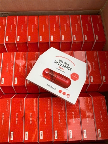 Mặt Nạ Giấy Banobagi Vita Genic Lifting Jelly Mask (Vitamin A) – màu đỏ (queen cosmetics) (hộp)