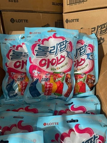 KẸO MÚT LOTTE 4 VỊ TRÁI CÂY HÀN QUỐC – TÚI 132G