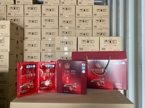 Nước Hồng Sâm Nhung Hươu Linh Chi 365 Hansusam Hàn Quốc- hộp 20 gói và hộp 60 gói