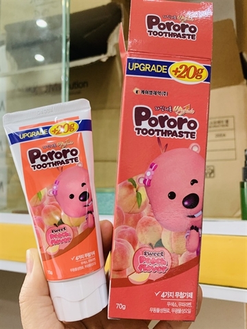 Kem Đánh Răng Pororo Không Chứa Fluor – An Toàn Cho Bé 70g