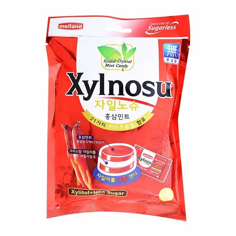 Kẹo nhân sâm bạc hà Xylnosu Melland gói 68g