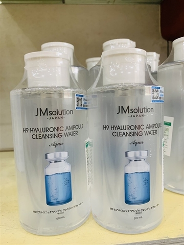 Nước Tẩy Trang JM Solution H9 Hyaluronic – Sạch Sâu, Dưỡng Ẩm, Dịu Lành Cho Mọi Loại Da