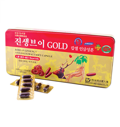 Viên sâm nhung linh chi Hàn Quốc Gold hộp 120 viên Dongwon