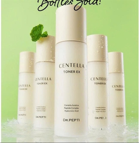 Nước Hoa Hồng Dr.Pepti Centella Toner Ex Cấp Ẩm, Dưỡng Da Căng Bóng 180ml