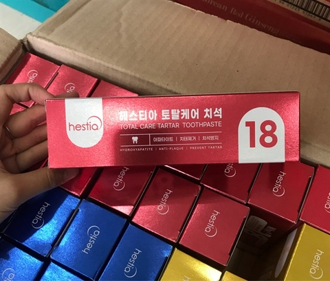 Kem đánh răng Hàn Quốc Hestia Đỏ 120g