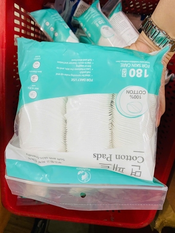 BÔNG TẨY TRANG ROBINY 100% COTTON