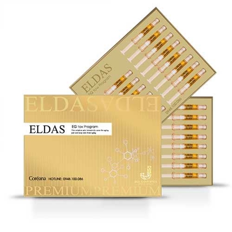 Bộ 30 ống serum tế bào gốc tái tạo trẻ hóa da Eldas Egtox Program 2ml