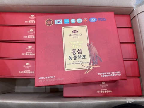 Cao Hồng Sâm Đông Trùng Hạ Thảo 365- Hộp 2 lọ x 250g