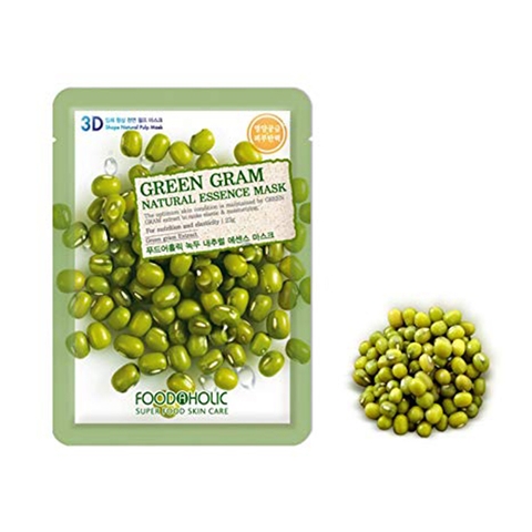 Mặt Nạ 3D Dưỡng Da Đậu Xanh FoodAHolic Green Gram 23g