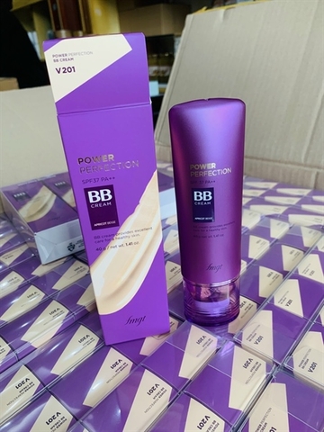 Kem Nền Đa Năng BB Cream Power Perfection SPF37 PA++ V201 40g - The Face Shop Hàn Quốc (Tím)
