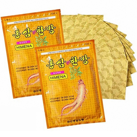 Cao Dán Hồng Sâm Vàng Himena Hàn Quốc- 20 Miếng