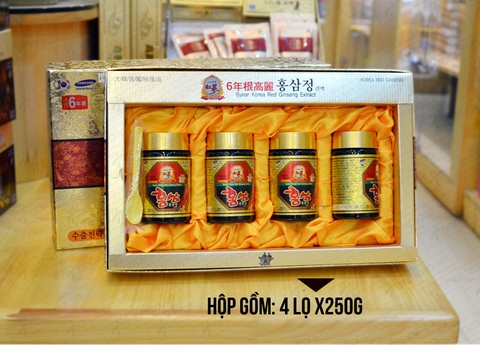 Cao Hồng Sâm 6 năm tuổi KANGHWA Hàn Quốc hộp 4 lọ * 250g