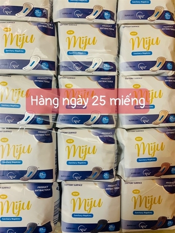 Băng Vệ Sinh Miju Hàng Ngày 155mm- 25 miếng