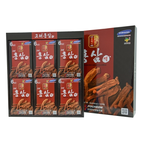 Nước Hồng Sâm Pocheon Hàn Quốc 6 năm tuổi hộp 30 gói