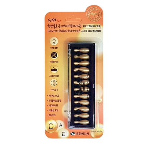 Vỉ Collagen Tươi Đẹp da Ammud Multi Vita Ampoule Hàn Quốc 12 viên