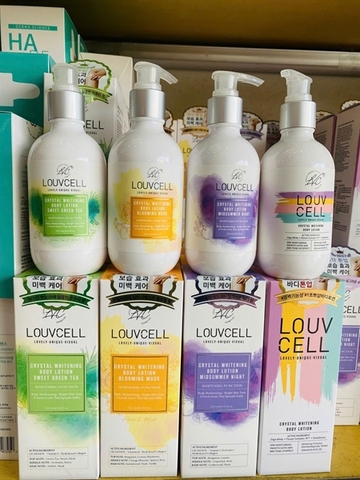 Kem Dưỡng Trắng Da Nâng Tông Louvcell Crystal Whitening Body Lotion 250ml