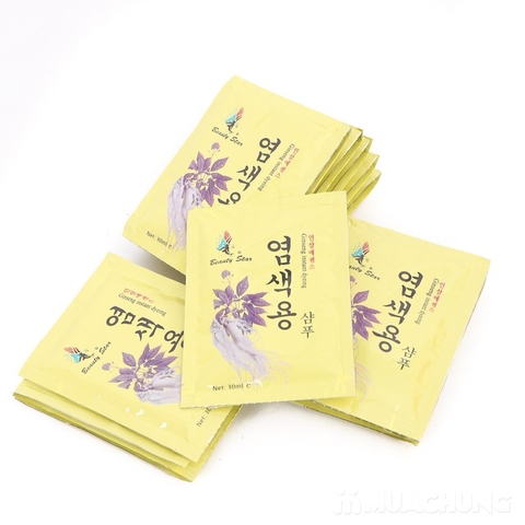 Dầu Gội Thảo Dược Đen Tóc Beauty Star Hàn Quốc (Dây 10 Gói x 30ml)