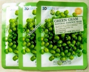 Mặt Nạ 3D Dưỡng Da Đậu Xanh FoodAHolic Green Gram 23g