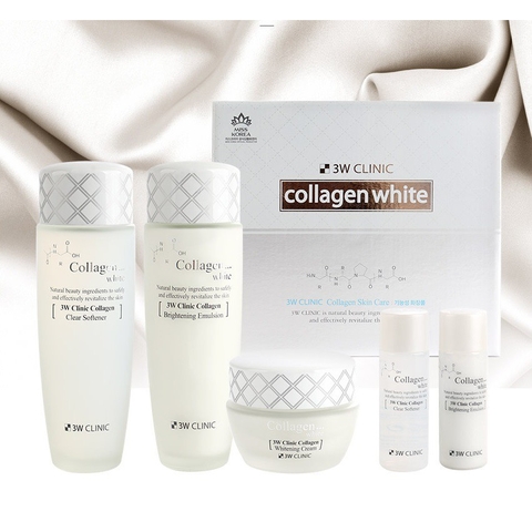 Bộ dưỡng trắng cao cấp 3W Clinic Collagen White - Hàn Quốc