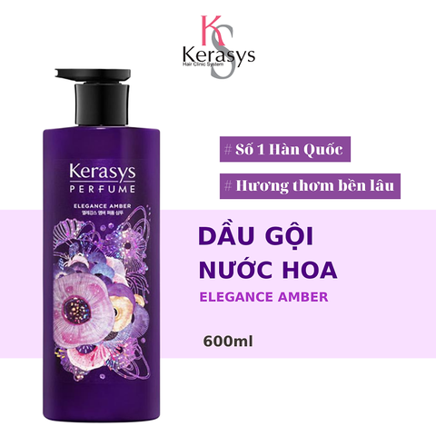 Dầu gội hương nước hoa Kerasys diên vỹ tím (600ml)