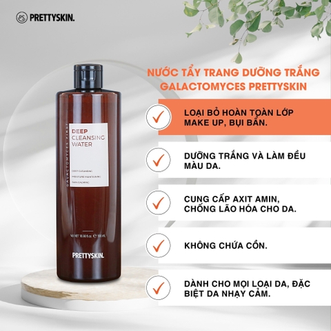 Nước Tẩy Trang PrettySkin Deep Cleansing Water (500ml)