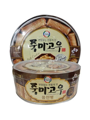 Bánh cuộn vị Mè đen Joongma-Go Roll Cookie Black Sesame 365g