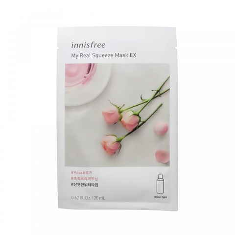 Mặt Nạ Hoa Hồng Innisfree My Real Squeeze Mask Rose 20ml