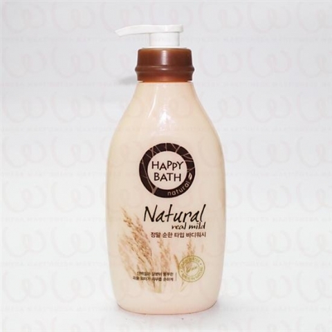 Sữa Tắm Happy Bath Natural Real Mild 500gr + Refill 250gr