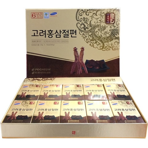 Hồng Sâm Hàn Quốc Lát Tẩm Mật Ong Pocheon 200g