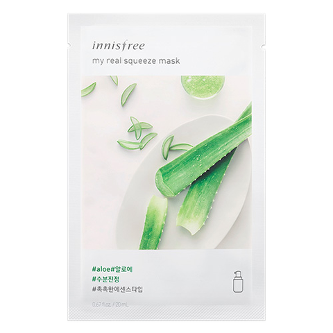 Mặt Nạ Nha Đam Innisfree My Real Squeeze Mask Aloe 20ml