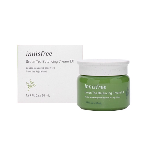 Kem Dưỡng Dành Cho Da Hỗn Hợp Innisfree Green Tea Balancing Cream EX 50ml