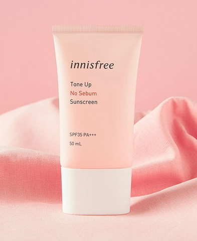 Kem Chống Nắng Nâng Tone Da Kiềm Dầu Innisfree Tone Up No Sebum SPF 50+ PA++++ 50ml