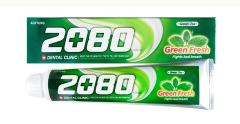 Kem Đánh Răng Trà Xanh Bạc Hà 2080 Green Fresh 120gr