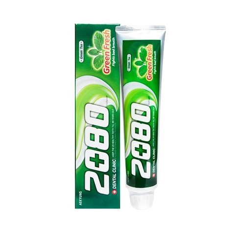 Kem Đánh Răng Trà Xanh Bạc Hà 2080 Green Fresh 120gr